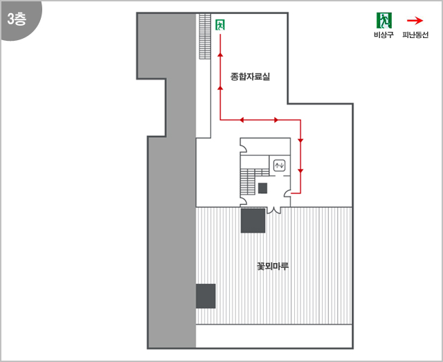 3층 - 종합자료실, 꽃뫼마루